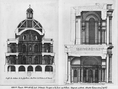 Basilique Saint-Denis, la tour Valois, vers 1655 - Jean Marot